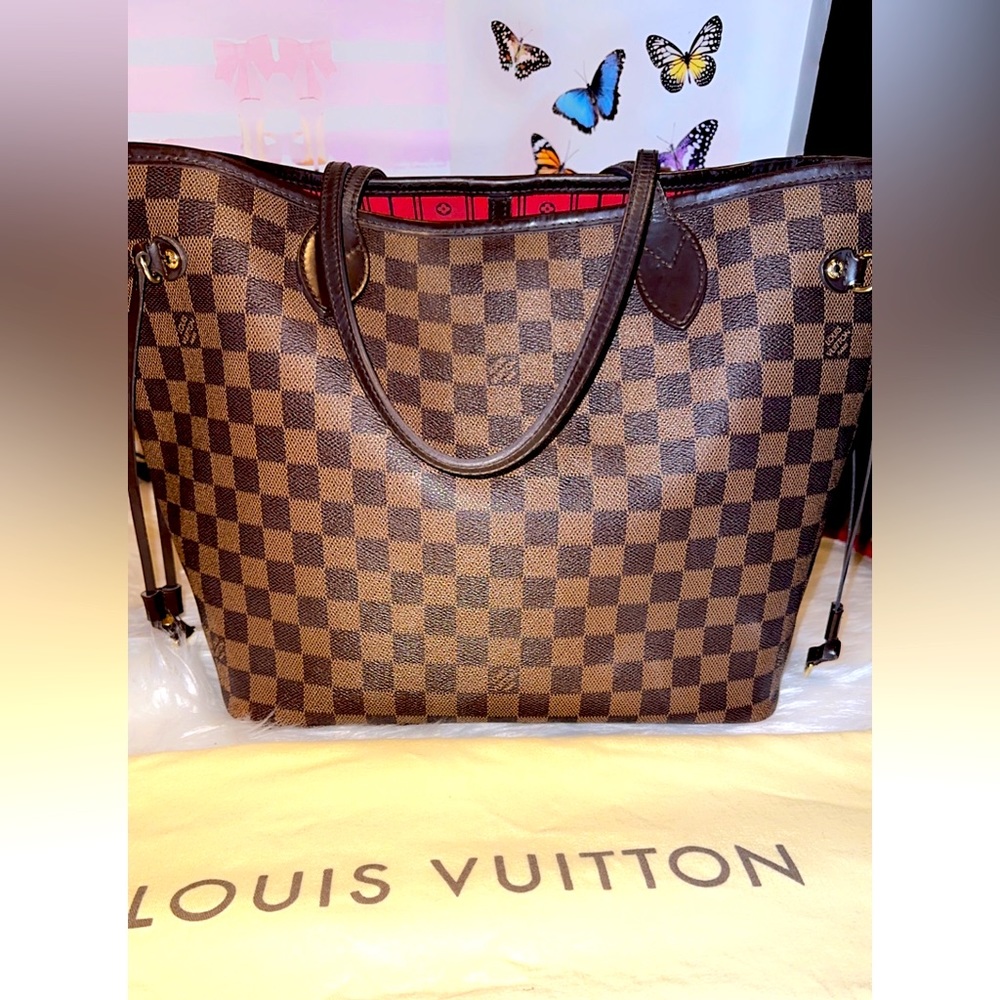 ⚜️Used Authentic Louis Vuitton Neverfull MM damier ebene